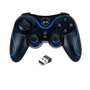 PC Controller Wireless Controller 2.4G Remote Game Console PS3 Controller Tesla Model 3 Screen Controller PC Video Gamepad Joystick with Dual-Vibration for PC(WIN7/8/10/XP) PS3 and Android