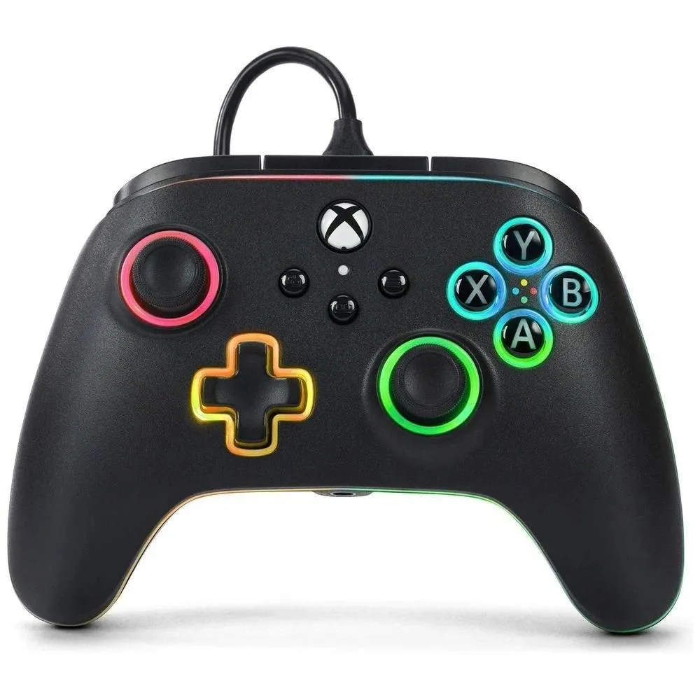 PowerA Advantage Xbox Wired Controller for Xbox Series X|S with Lumectra   RGB LED Strip Bundle