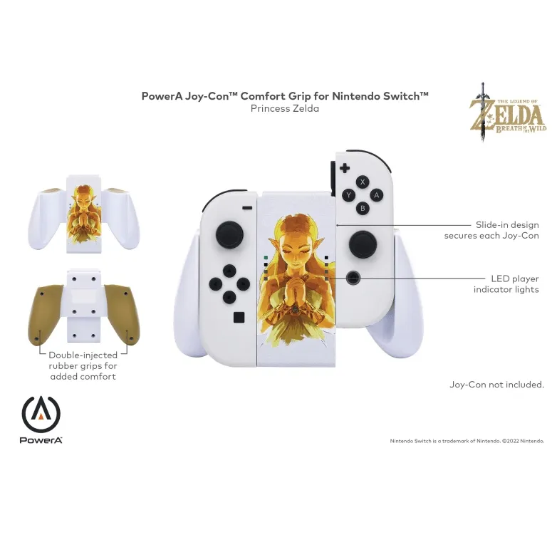 PowerA Joy-Con Comfort Grip for Nintendo Switch Princess Zelda