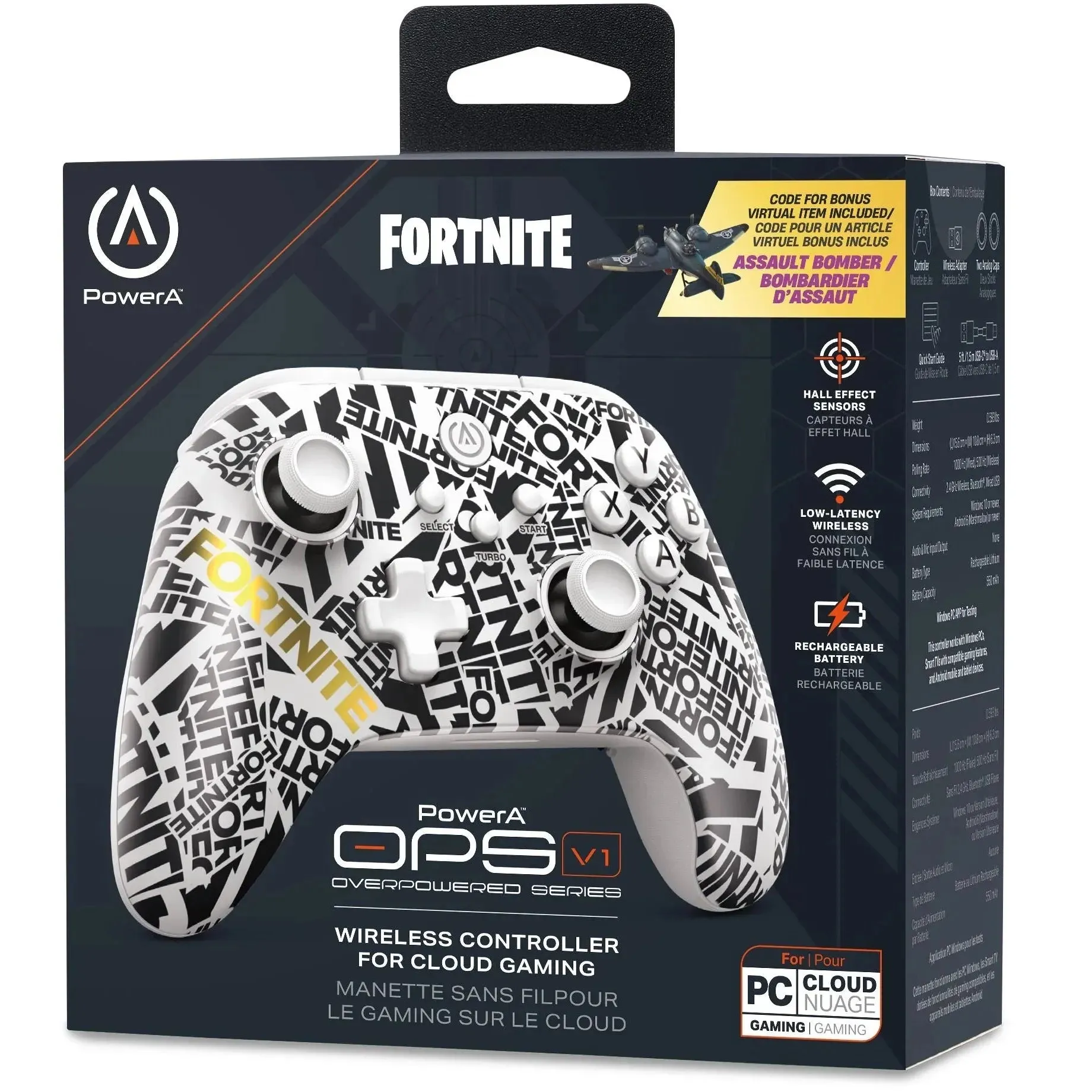 PowerA OPS V1 Wireless Controller for PC and Cloud Gaming Fortnite Edition