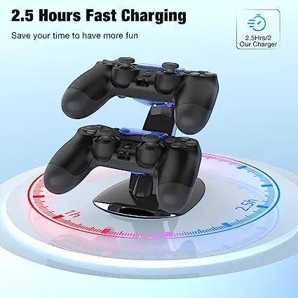 PS4 Controller Charging Dock Station With Protection Chip LED Indicator