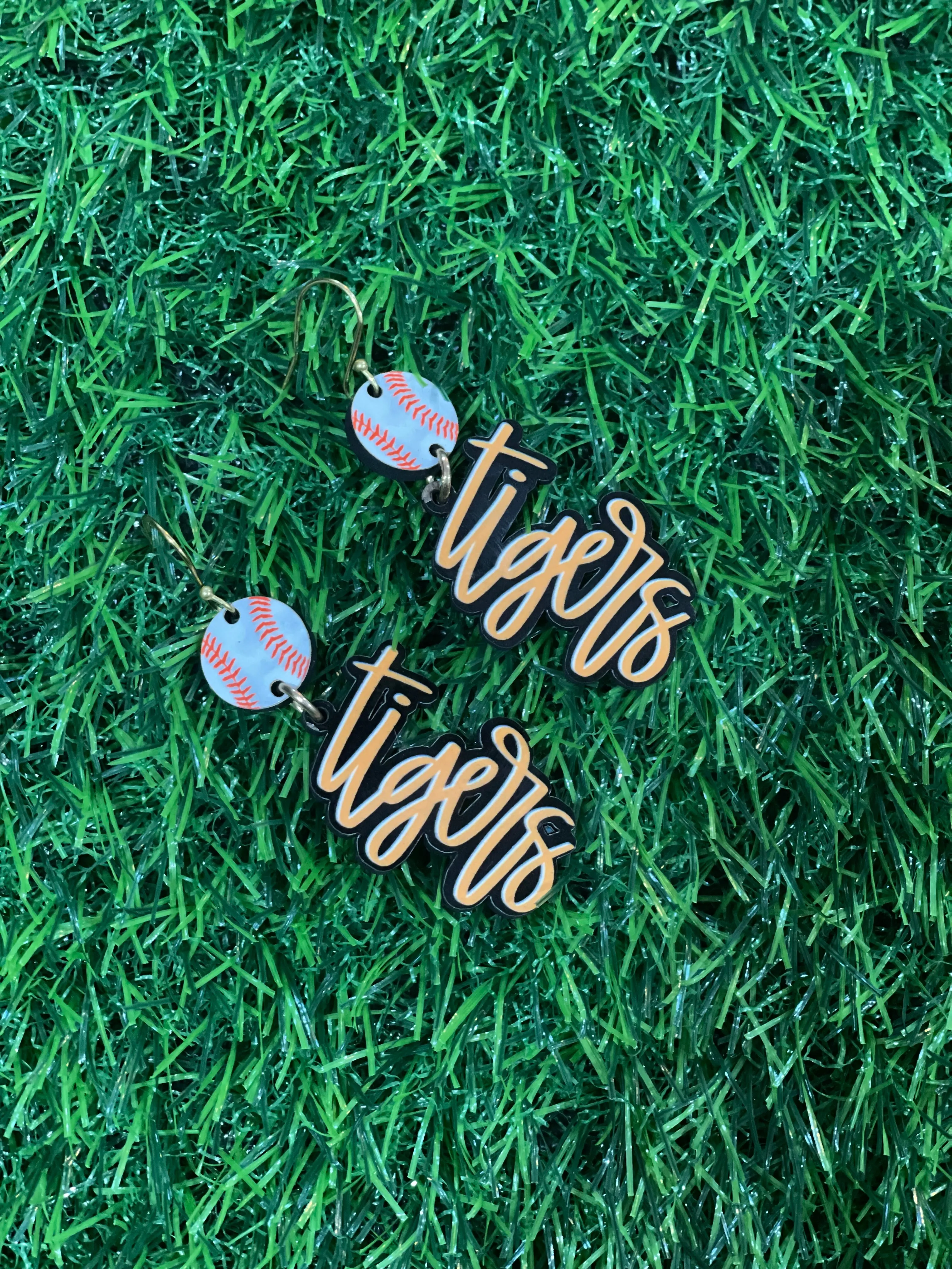 "Show Your Team Spirit: Sports Mom Fan Earrings for the Ultimate Game Day Style!"