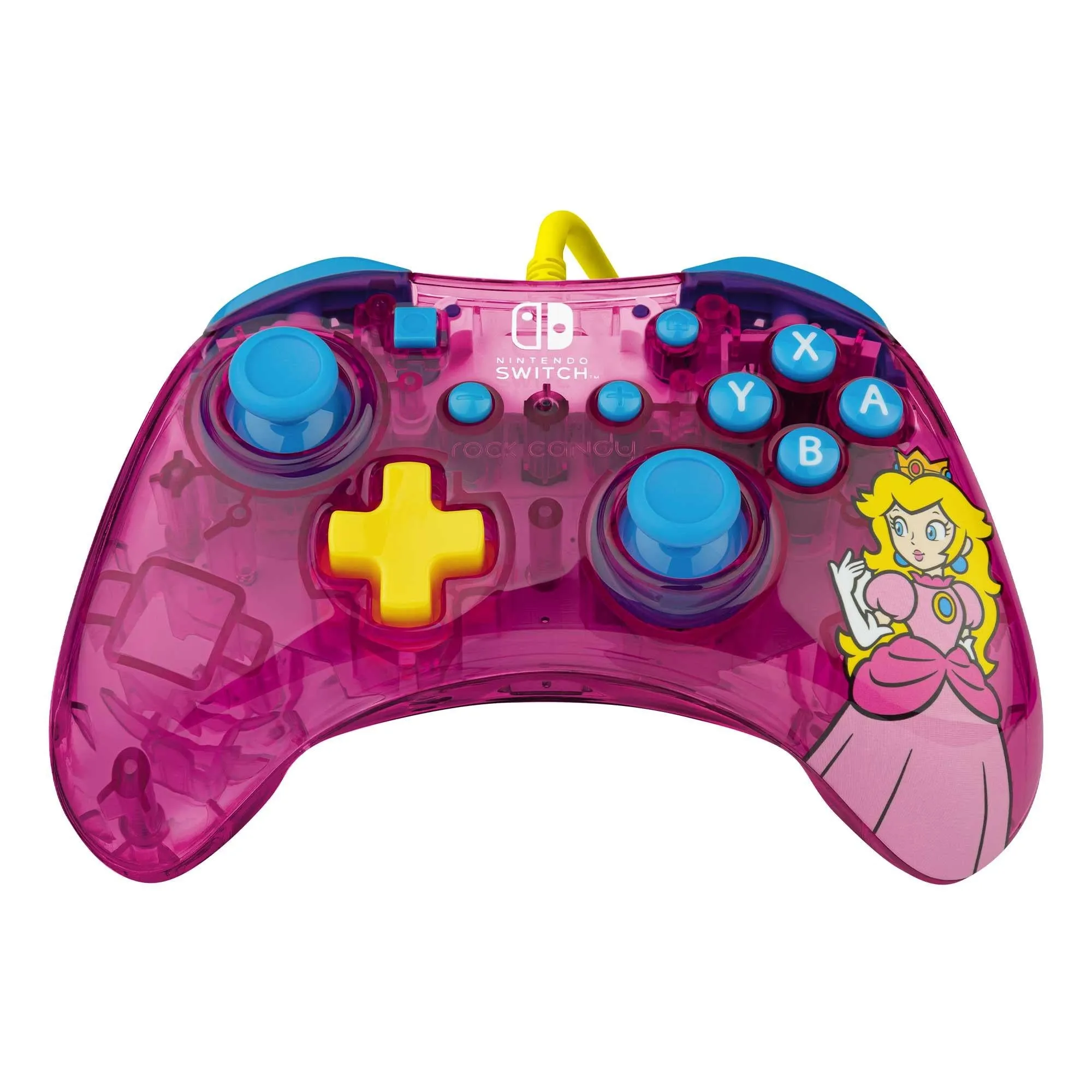 Rock Candy Wired Controller for Nintendo Switch Peach Pink