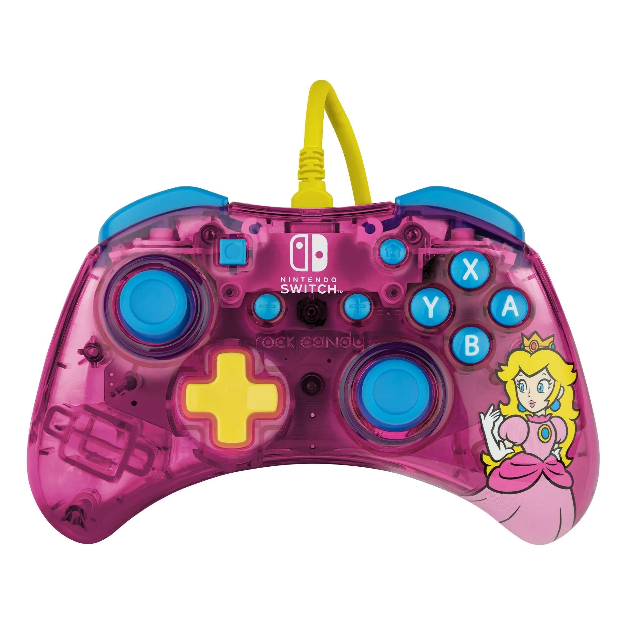 Rock Candy Wired Controller for Nintendo Switch Peach Pink