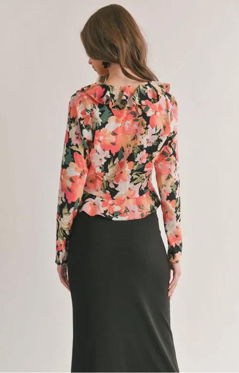 Scenic Beauty Ruffle Top