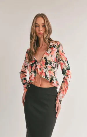 Scenic Beauty Ruffle Top