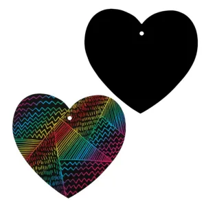 Scratch Board Hearts Pack of 20
