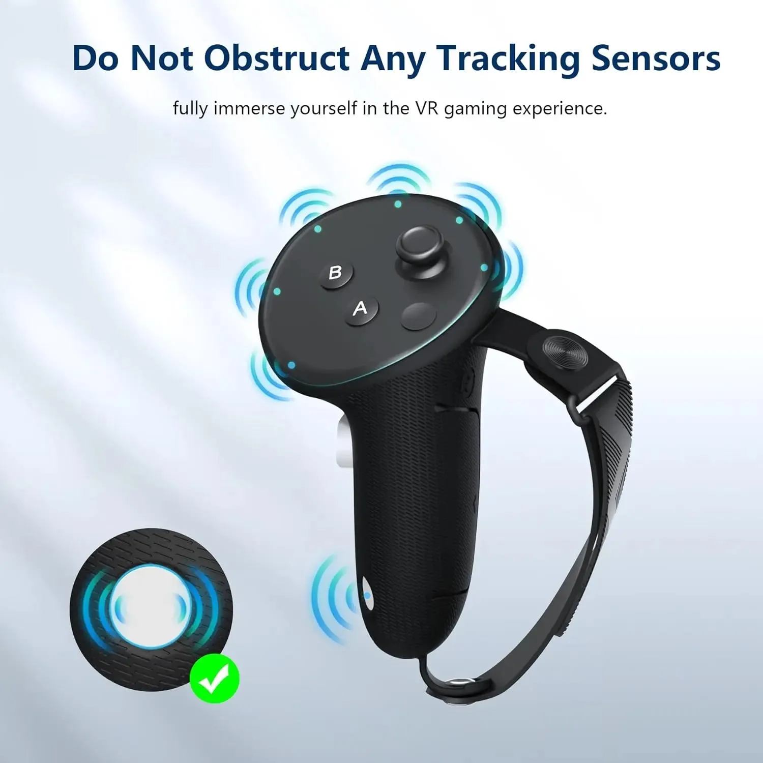 Silicone Controller Grips Cover for Quest 3S/ Quest 3