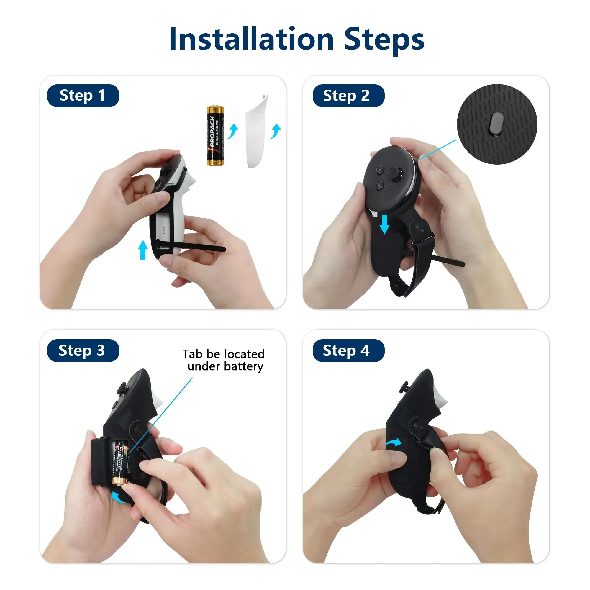 Silicone Controller Grips Cover for Quest 3S/ Quest 3
