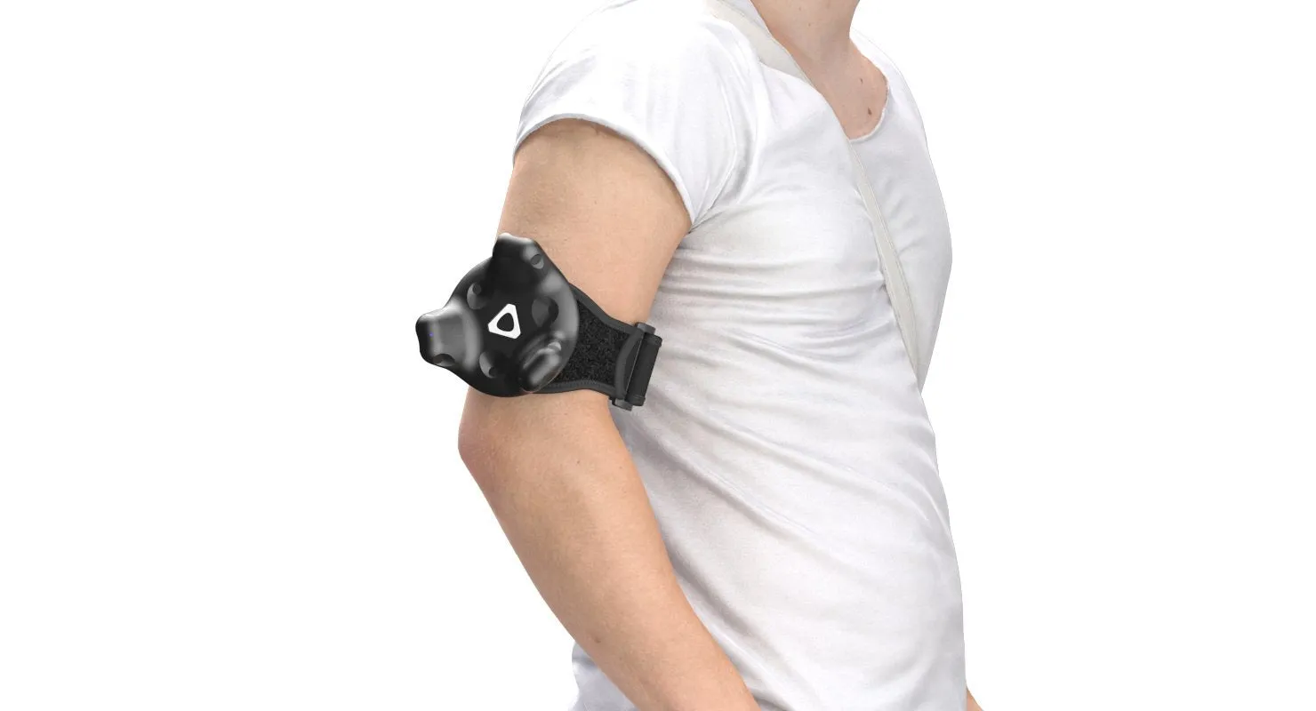Skywin VR Tracker Strap for HTC VIVE System Tracker Puck (1 Pack) - Adjustable Strap for Hand Foot Object and full-body tracking in Virtual Reality