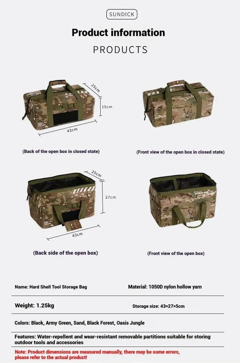 SUNDI Mountainous customers exposed camp nail bags hardware tools miscellaneous storage kits canopy tent accessories storage bag