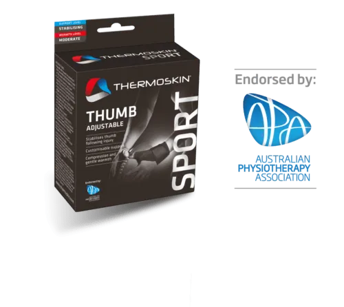 Thermoskin Sport Thumb Adjustable Black Left L/XL