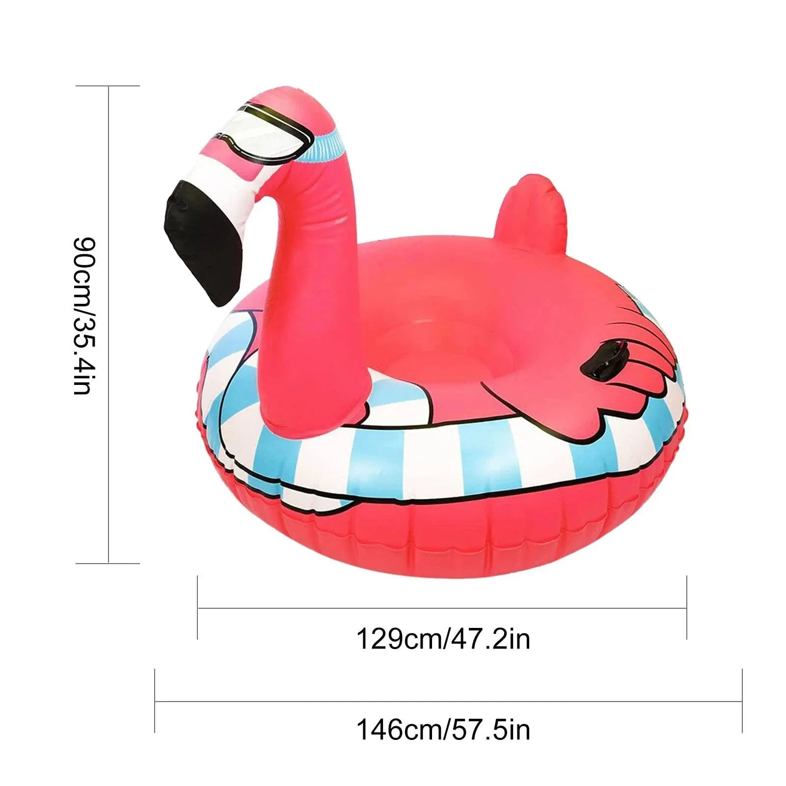 Thicken Snow Tube Inflatable Snow Sleds with Handles Winter Toys Snow Tubing for Kids Adults