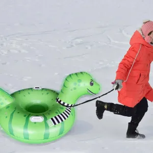 Thicken Snow Tube Inflatable Snow Sleds with Handles Winter Toys Snow Tubing for Kids Adults