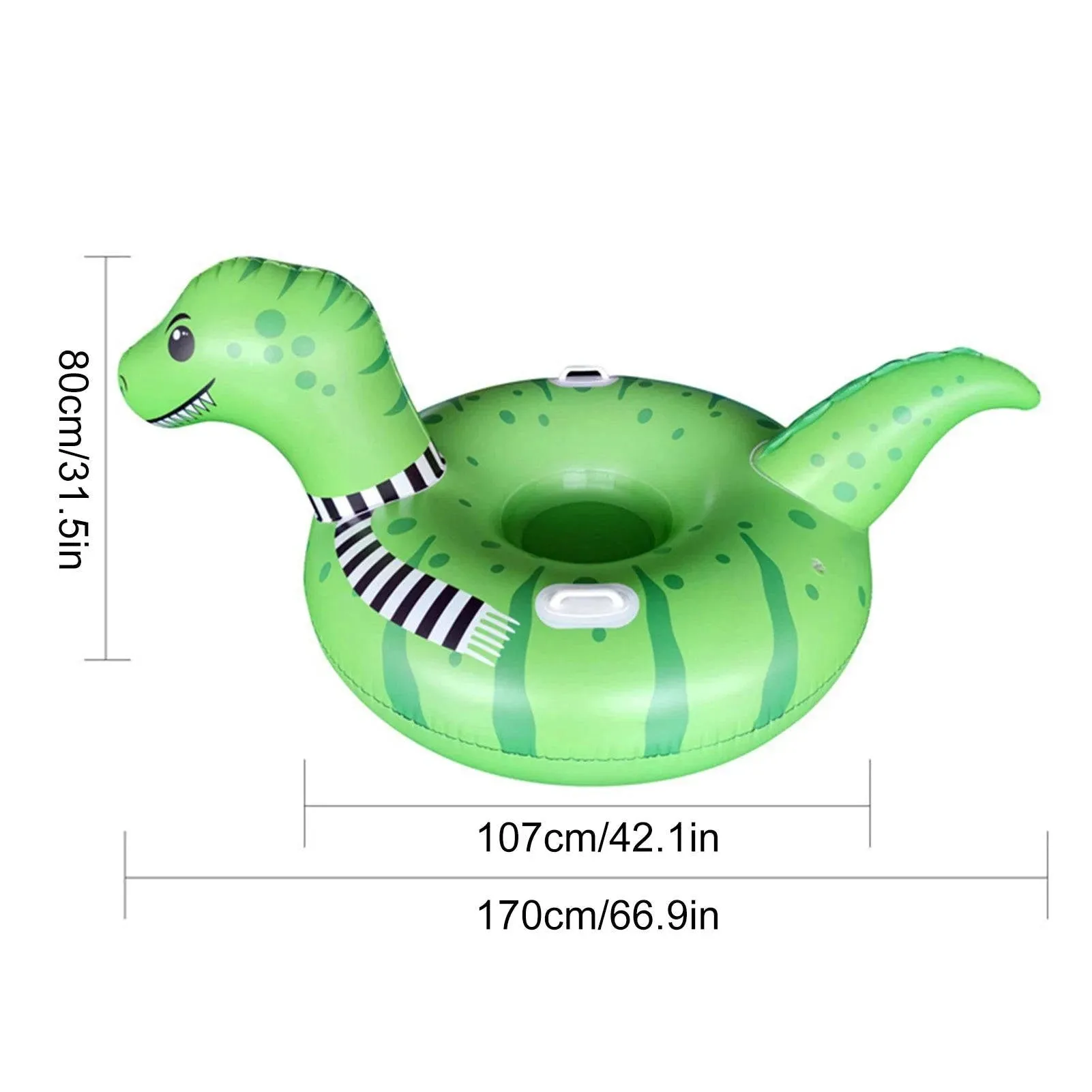 Thicken Snow Tube Inflatable Snow Sleds with Handles Winter Toys Snow Tubing for Kids Adults