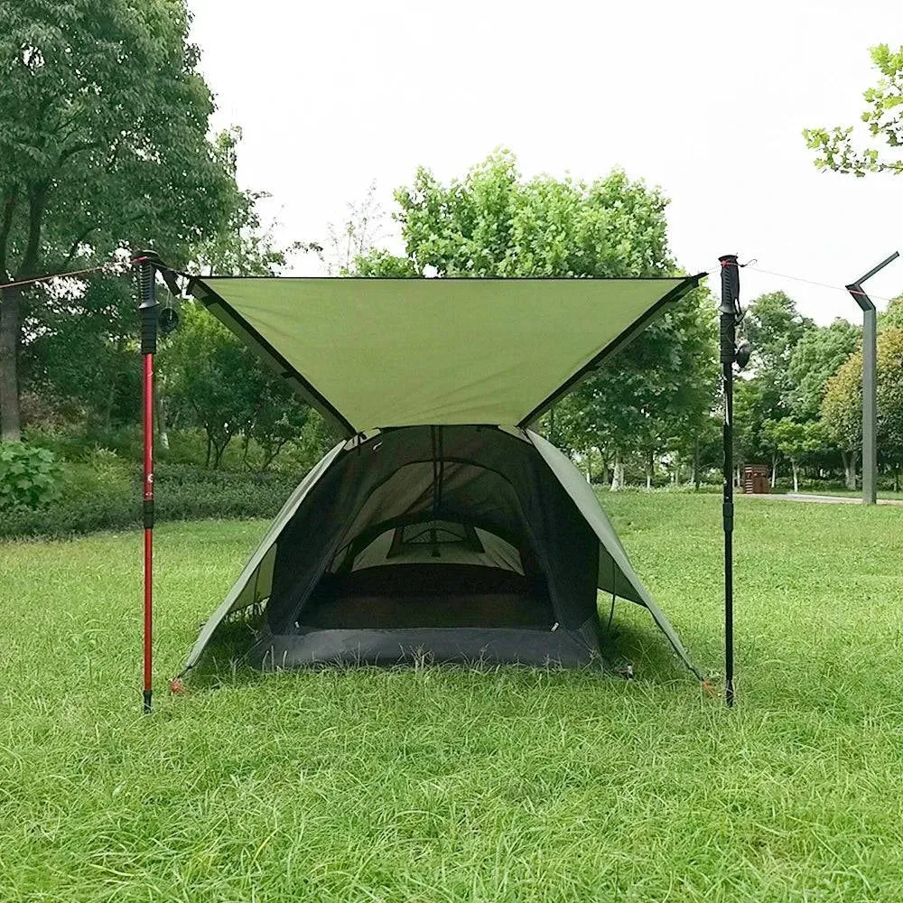 Ultralight Outdoor Camping Tent 1 Person Camping Tent Water Resistant Tent Aviation Aluminum Support Portable Sleeping Bag Tent