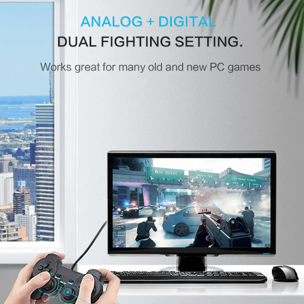 USB Wired Gamepad Controller Joystick (2) - Q-PA200