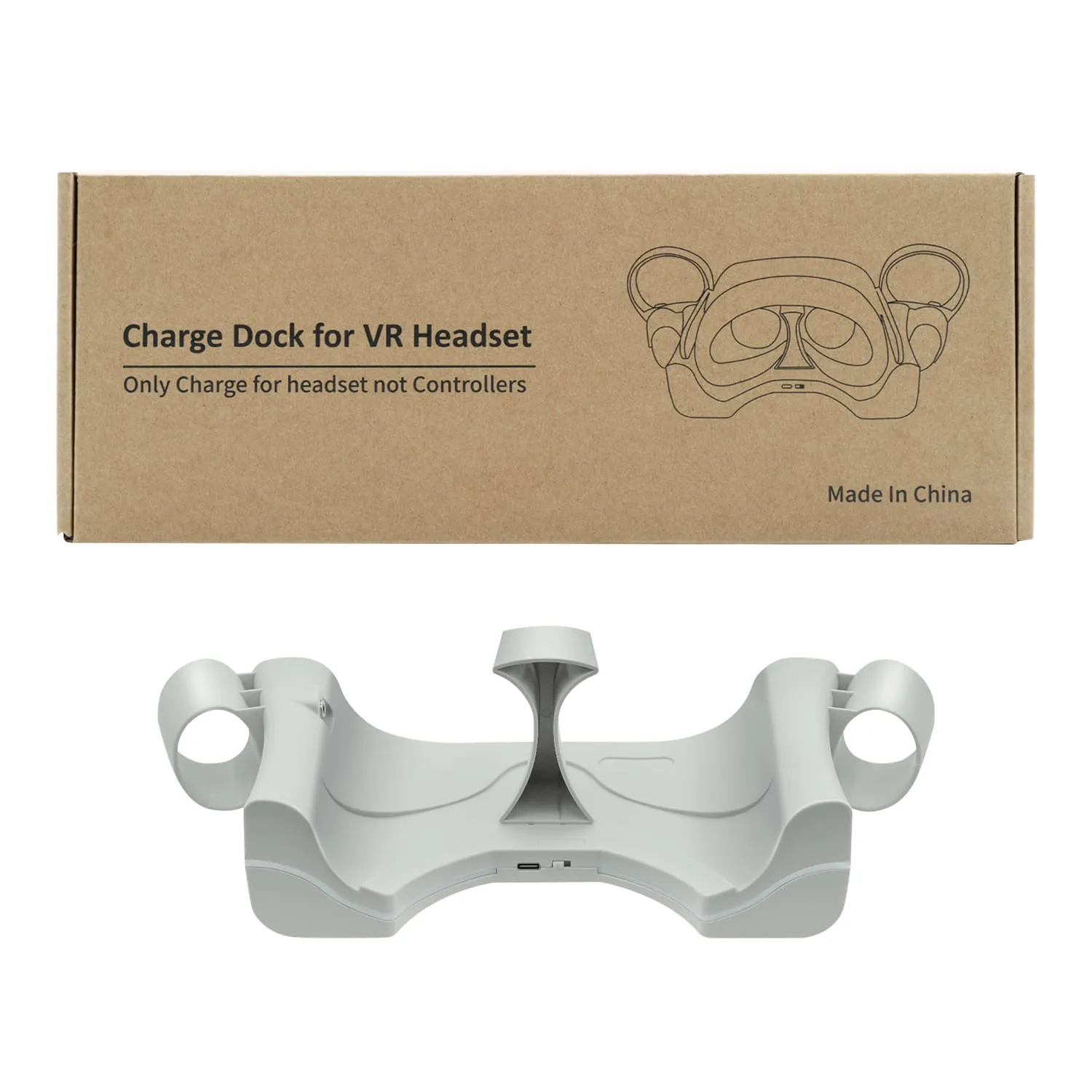 Wall Mount Charging Dock for Oculus Quest 2 Helmet - White (ZY-36)