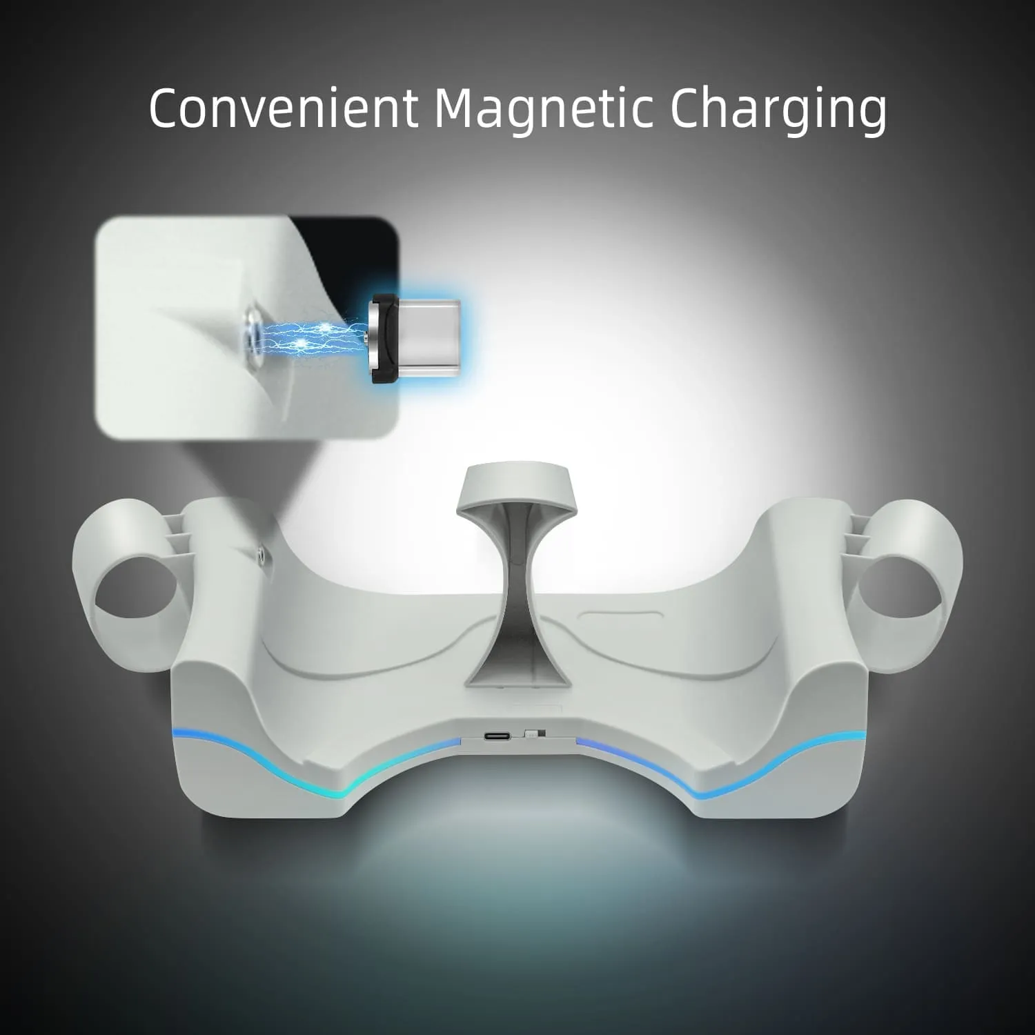 Wall Mount Charging Dock for Oculus Quest 2 Helmet - White (ZY-36)